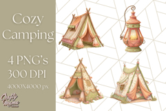 Camping Icons Clipart PNG, Adventure Outdoors Clip Art Product Image 1
