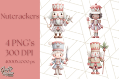 Nutcracker Clipart, Festive Holiday Toy Soldier PNG Art Product Image 1