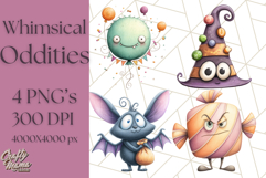 Whimsical Halloween Candy PNG Clipart Product Image 1