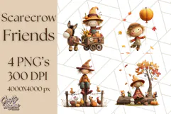Scarecrow Festival Friends PNG Clipart Product Image 1