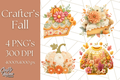 Cozy Fall Clipart PNG Autumn Cozy Elements Product Image 1