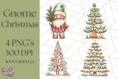 Scandinavian Christmas Gnomes Clipart PNG, Cute Gnome Png Product Image 1