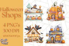 Halloween Candy Shop Clipart PNG, Trick or Treat Clip Art Product Image 1