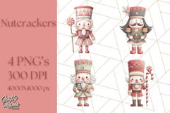 Nutcracker Clipart, Festive Holiday Toy Soldier PNG Art Product Image 1