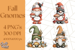 Thanksgiving Gnome Clipart PNG Cute Fall Gnomes, Gnome Png Product Image 1