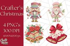 Christmas Clipart, Crafter’s Christmas Paper and Fabric Art Product Image 1