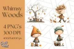 Whimsy Woods Harvest Festival Clipart PNG Files Product Image 1