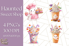 Haunted Sweet Shoppe PNG Clipart, Pastel Halloween Bakery Product Image 1