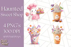 Haunted Sweet Shoppe PNG Clipart, Pastel Halloween Bakery Product Image 1