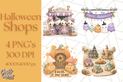 Halloween Candy Shop Clipart PNG, Trick or Treat Clip Art Product Image 1