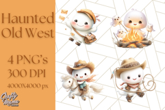 Old West Ghost Halloween PNG Clipart Product Image 1