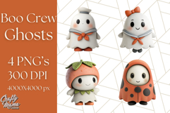 Cute Halloween Ghost Clipart Costume PNG, Halloween Png Product Image 1