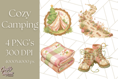 Camping Icons Clipart PNG, Adventure Outdoors Clip Art Product Image 1