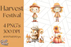 Woodland Autumn Animals PNG Clipart for Fall & Harvest Product Image 1