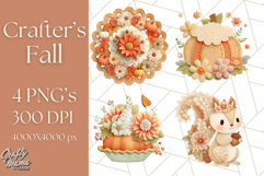 Cozy Fall Clipart PNG Autumn Cozy Elements Product Image 1