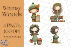 Whimsy Woods Harvest Festival Clipart PNG Files Product Image 1