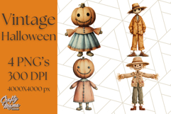 Vintage Halloween PNG Clipart, 1950s Retro Graphics Clip Art Product Image 1