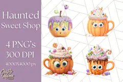 Haunted Sweet Shoppe PNG Clipart, Pastel Halloween Bakery Product Image 1