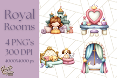 Princess Castle Room PNG Clipart for Royal Interiors &amp; Scene Product Image 1