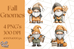 Thanksgiving Gnome Clipart PNG Cute Fall Gnomes, Gnome Png Product Image 1