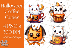 Monster Café Halloween PNG Clipart, Coffee Holiday Clip Art Product Image 1