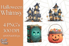 Halloween Whimsy Clipart, Cute Costume PNG Graphics Product Image 1