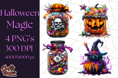 Magical Halloween PNG Clipart, Cute Spooky Elements Clip Art Product Image 1