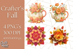 Cozy Fall Clipart PNG Autumn Cozy Elements Product Image 1