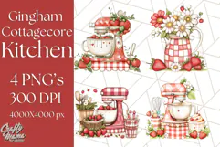 Cottagecore Strawberry Kitchen PNG Clipart, Retro Fruit Png Product Image 1