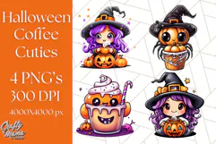 Monster Café Halloween PNG Clipart, Coffee Holiday Clip Art Product Image 1