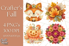 Cozy Fall Clipart PNG Autumn Cozy Elements Product Image 1