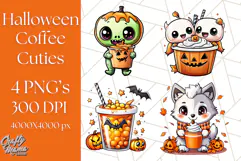 Monster Café Halloween PNG Clipart, Coffee Holiday Clip Art Product Image 1