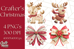 Christmas Clipart, Crafter’s Christmas Paper and Fabric Art Product Image 1
