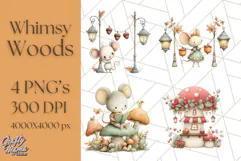 Whimsy Woods Harvest Festival Clipart PNG Files Product Image 1