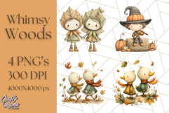 Whimsy Woods Harvest Festival Clipart PNG Files Product Image 1