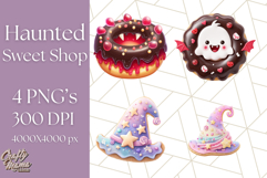 Haunted Sweet Shoppe PNG Clipart, Pastel Halloween Bakery Product Image 1