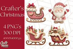 Christmas Clipart, Crafter’s Christmas Paper and Fabric Art Product Image 1