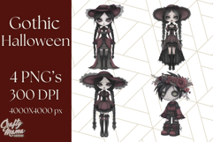Gothic Halloween Clipart Dark Aesthetic PNG, Halloween Png Product Image 1