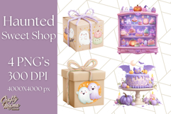 Haunted Sweet Shoppe PNG Clipart, Pastel Halloween Bakery Product Image 1