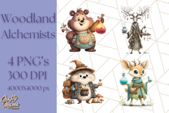 Forest Alchemist Animals Clipart PNG, Fall Animal Png Product Image 1
