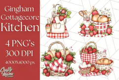 Cottagecore Strawberry Kitchen PNG Clipart, Retro Fruit Png Product Image 1