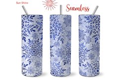 Tumbler Christmas Snowflakes 20oz Straight Tapered PNG Product Image 2
