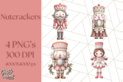 Nutcracker Clipart, Festive Holiday Toy Soldier PNG Art Product Image 1