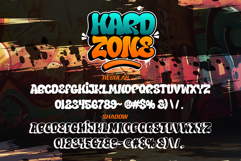 Hard Zone | 3D Layered Graffiti Webfont for Urban Impact Product Image 2