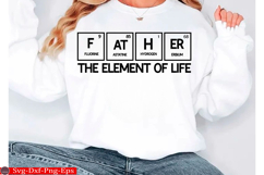 Father Funny Periodic Table Dad shirt, png Product Image 2