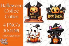 Monster Café Halloween PNG Clipart, Coffee Holiday Clip Art Product Image 1