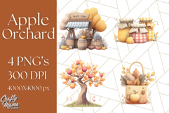 Woodland Apple Orchard Festival PNG Fall Clipart Product Image 1
