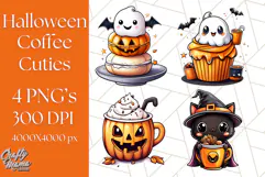 Monster Café Halloween PNG Clipart, Coffee Holiday Clip Art Product Image 1