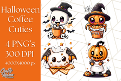 Monster Café Halloween PNG Clipart, Coffee Holiday Clip Art Product Image 1