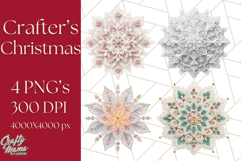 Christmas Clipart, Crafter’s Christmas Paper and Fabric Art Product Image 1
